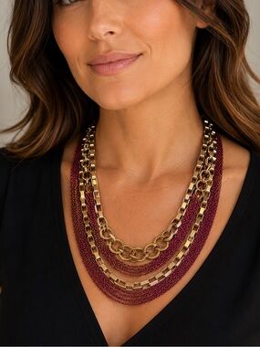 Cara New York Multi-Strand Statement Necklace (LR111/2)